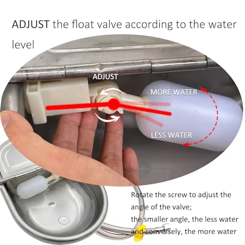 Automatic Water Dispenser for Dog Water Bowl Dispenser Large Size Stainless