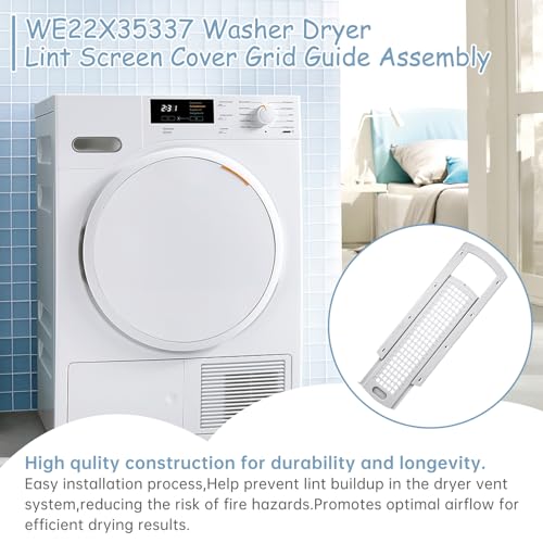WE22X35337 Washer Dryer Lint Screen Filter And Lint Filter Slide Assembly