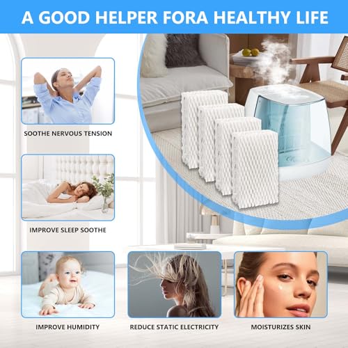 4 Pack Wf813 Eqwf813 Humidifier Filters Compatible with Equate Eq (4 Count)
