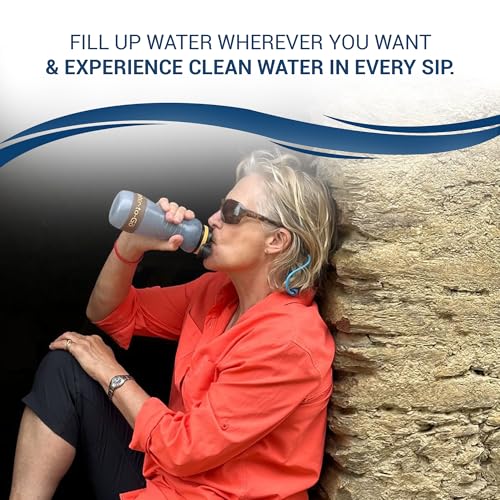 Water-to-Go Water Filter Bottle for Hiking, 18.5oz/55cl, Value Bundle