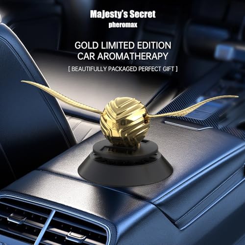 Majesty’S Secret Solar Car Air Freshener Diffuser with 2 Essential Oil Refills