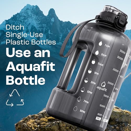 1 Gallon Water Bottle with Time Marker