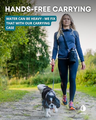 32 oz. Portable Dog Water Bottle and Bowl for Walking