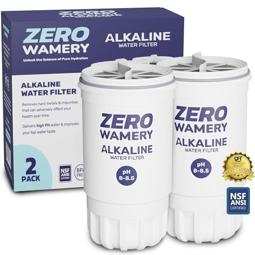 5‑Stage Alkaline Pitcher Water Filter 2‑Pack (2 Count)