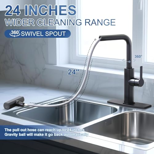 Kitchen Faucet with Pull Down Sprayer