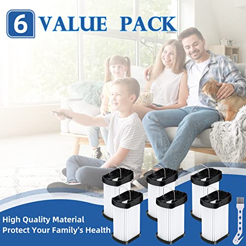 6 Pack Replacement Fabric Filter Compatible with Shark Cordless (6 Count)