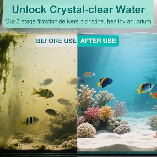 14 Bio Bag Medium Filter Cartridges with Foam Filters Compatible with Tetra Whisper Internal Power Filter 5 (14 Count)
