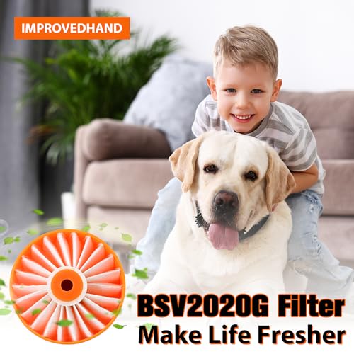 4 Pack Upgraded N858184 HEPA Filters Replacement Compatible with Craftsman V20 Cordless Stick Vacuum CMCVS001D1 (4 Count)