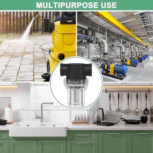 Water Pump Strainer with 40 Mesh Stainless Steel Filter Screen