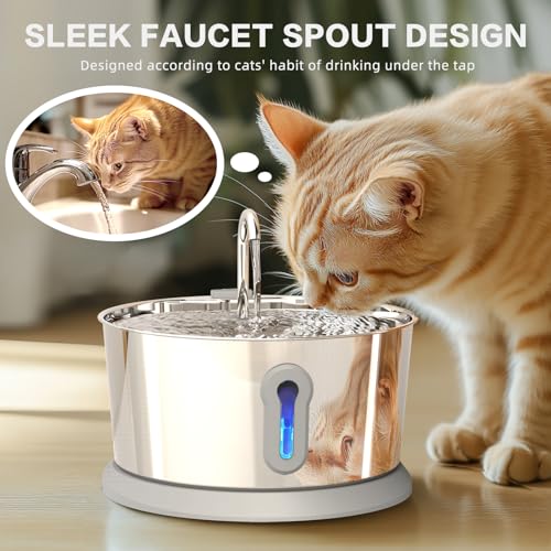 Battery Operated Cat Water Fountain Wireless