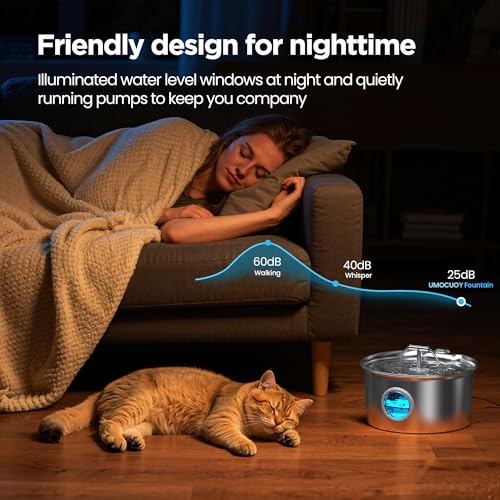 Cat Water Fountain Stainless Steel