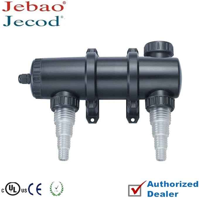 Jecod Jebao PU18 PU-18 Pond and Aquarium Clarifier, 18-watt, Black
