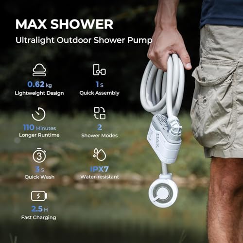 MAX Shower Portable Shower for Camping