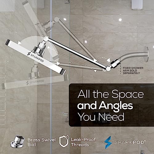 8" Square Rain Shower Head with 11" Shower Arm