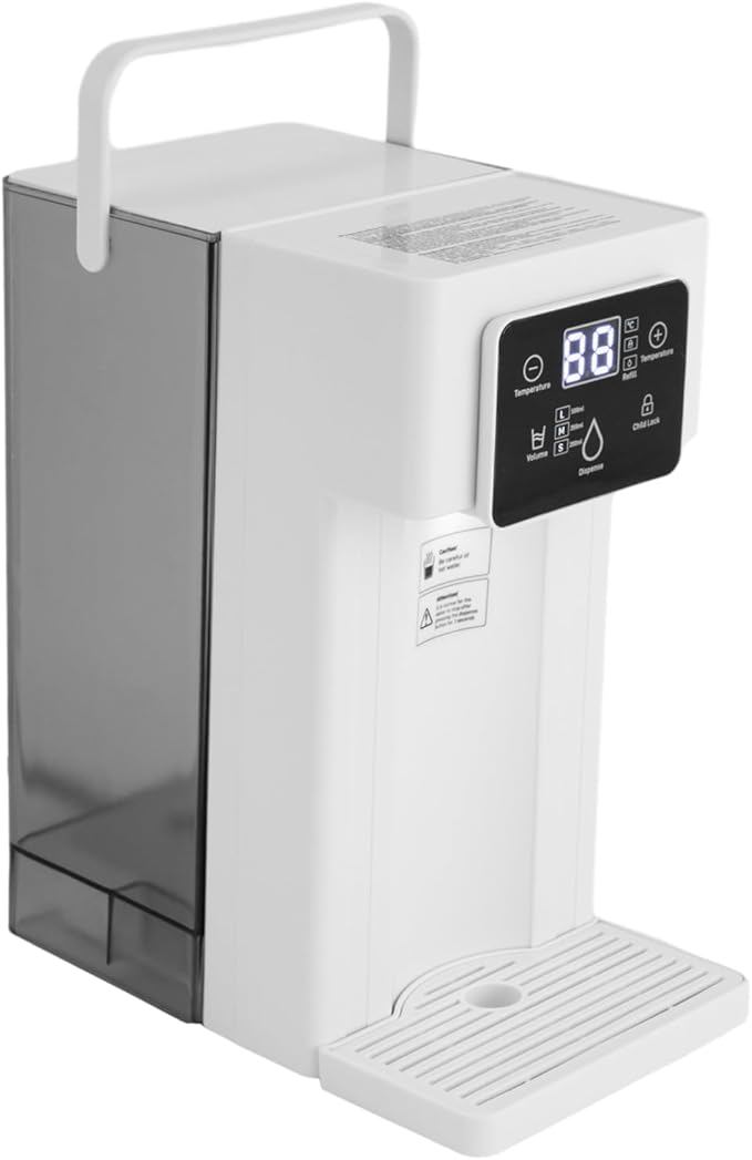 Instant Hot Water Filter Dispenser, 3L Electric Kettles Hot Water Dispenser, Instant Heating in 3 Seconds, Adjustable Temp & Water Volume, Smart Touch Screen
