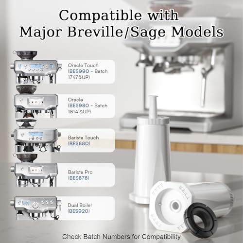 6 Pack Replacement Water Filters for Breville Espresso Machines Barista Touch BES880