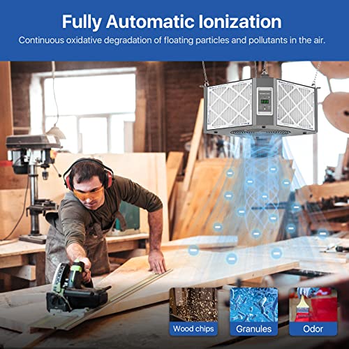 360 Degree Intake Air Filtration System for Woodworking (1350 CFM)