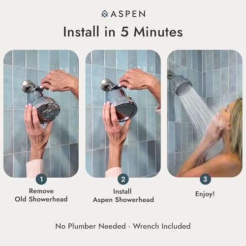 Aspen Filtered Shower Head for Healthy Hair & Skin