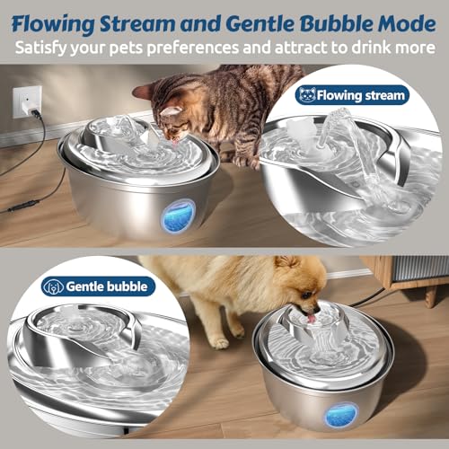 Stainless Steel Cat Water Fountain