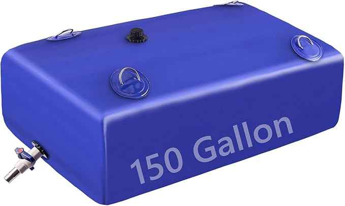 Water Tank, Water Storage Bladder, Portable Water Tank, Water Bladder Tank, Large Water Storage, Water Storage Containers for Camping, Garden, Emergency Water Storage Black