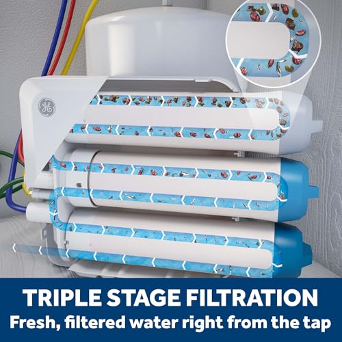 3 Stage Reverse Osmosis Under Sink Water Filtration System with Faucet
