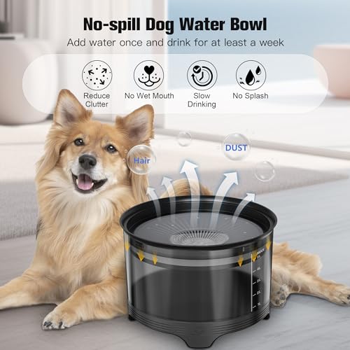 5.5L No Spill Dog Water Bowl