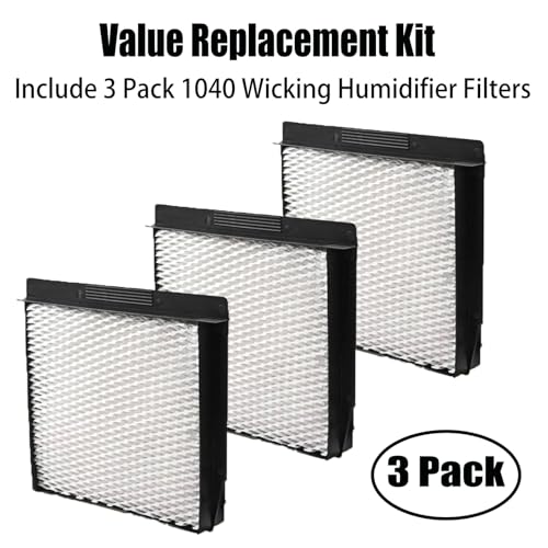 3 Pack Replcement Super Wick Filters for AirCare 1040 Series Humidifiers (3 Count)