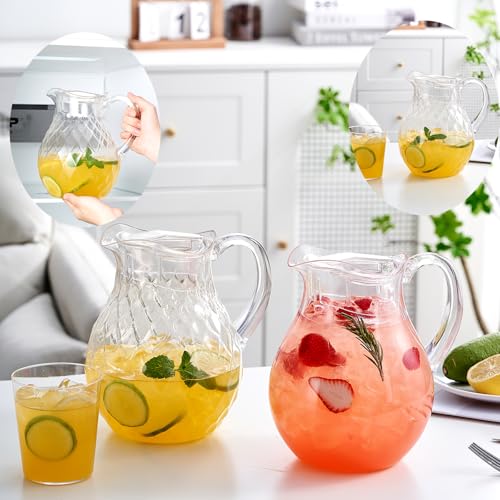 2 Quart Plastic Pitcher with Lid