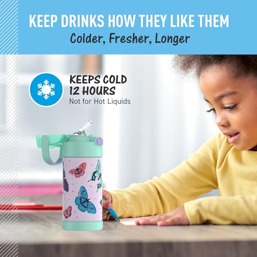 FUNTAINER Water Bottle with Straw