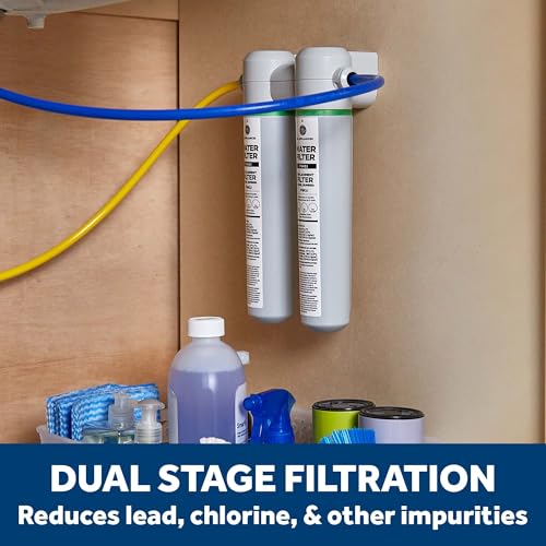 Dual Stage Under Sink Water Filtration System with Faucet