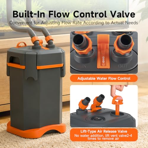 External Canister Filter for Aquariums