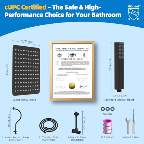 All Metal cUPC Certified Shower Head