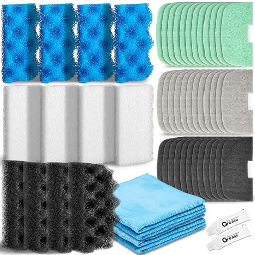 52 Pcs Replacement Filter Media Kit Compatible with Fluval 106 (52 Count)