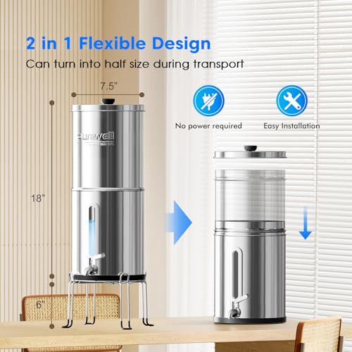1.5G Gravity Water Filter System (2 Count)