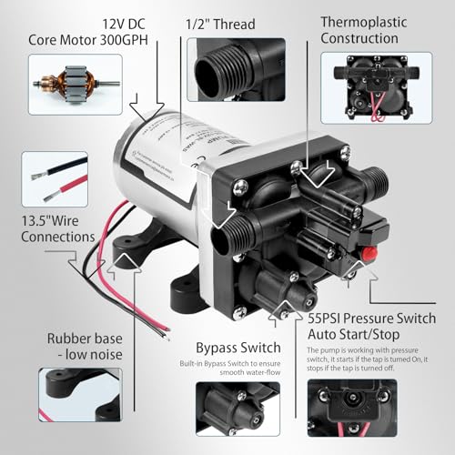 RV Water Pump 12V DC 4008