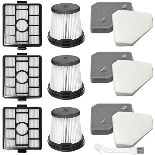 BU3523 BU3521 BU3120 HEPA Filter Replacement Compatible with Shark BU3521 Clean Lightweight Cordless Stick Cleaner (3 Count)