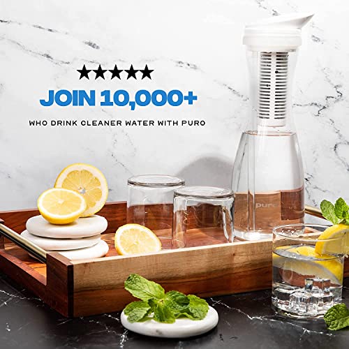 Puro Glass Water Filter Pitcher (2 Count)
