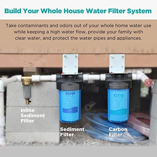 2 Stage 10" x 4.5" Whole House Water Filter Replacement (8 Count)
