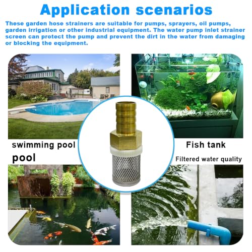 Stainless steel filter copper tube joint 14mm diameter hose connection