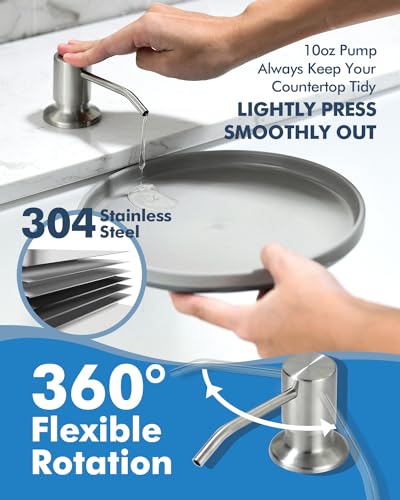 Kitchen Faucet with Pull Down Sprayer and Soap Dispenser