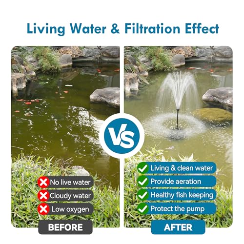 Pond Filter with Fountain Pump Kits
