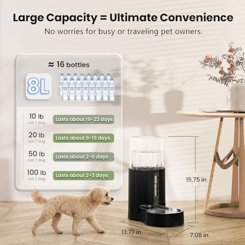 Dog Water Bowl Dispenser 8L