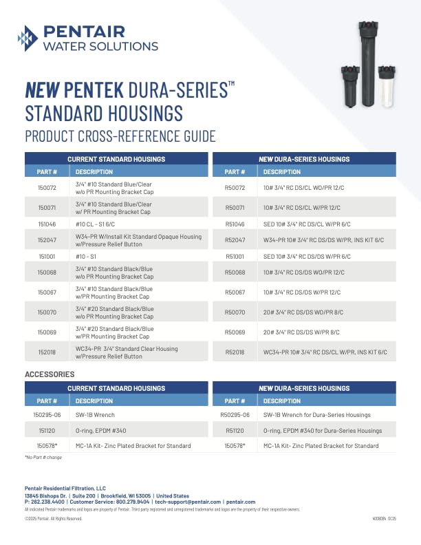 Pentair Pentek R50067 Dura