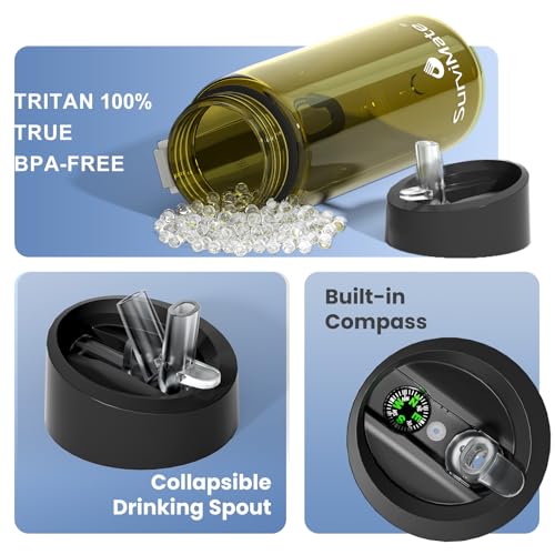 Purified Water Bottle for Camping (2 Count)
