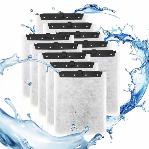 10 Pack Large Replacement Filters Cartridges Compatible with QuietFlow Power Filter Size 20 (30 Gram)