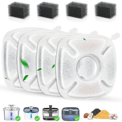 8 Pack Cat Water Fountain Replacement Filter (8 Count)