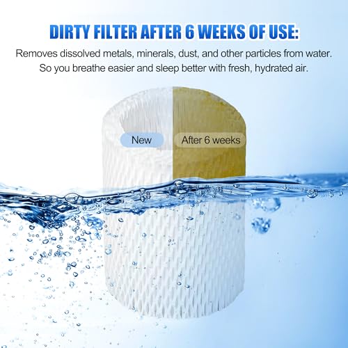 4 Pack Upgraded Replacement Wick Filters Compatible with Canopy Bedside & Nursery Humidifiers