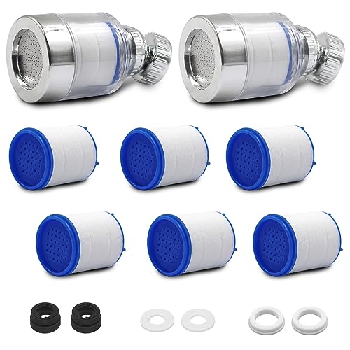 2 Pack 360 Degree Rotating Faucet Filter Sink Water Faucet Filter (2 Count)