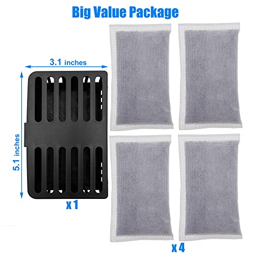 Activated Charcoal Trash Can Odor Absorbing Filter Refill Deodorizer (5 Count)