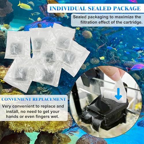 12Pcs XS Filter Cartridge for Tetra Whisper Extra Small Tanks Filter (12 Count)